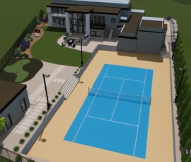 3D concept plan for a complete outdoor transformation.